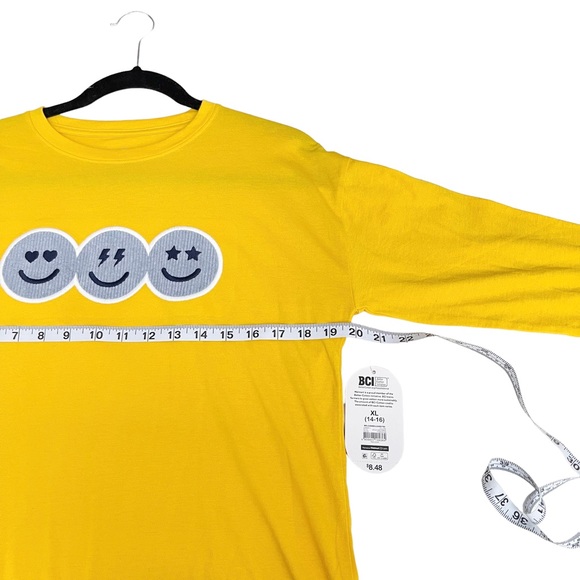 3 For $15‼️ BUNDLE & SAVE NWT‼️Wonder Nation Women’s Yellow Long Sleeve Size XL - Picture 5 of 9
